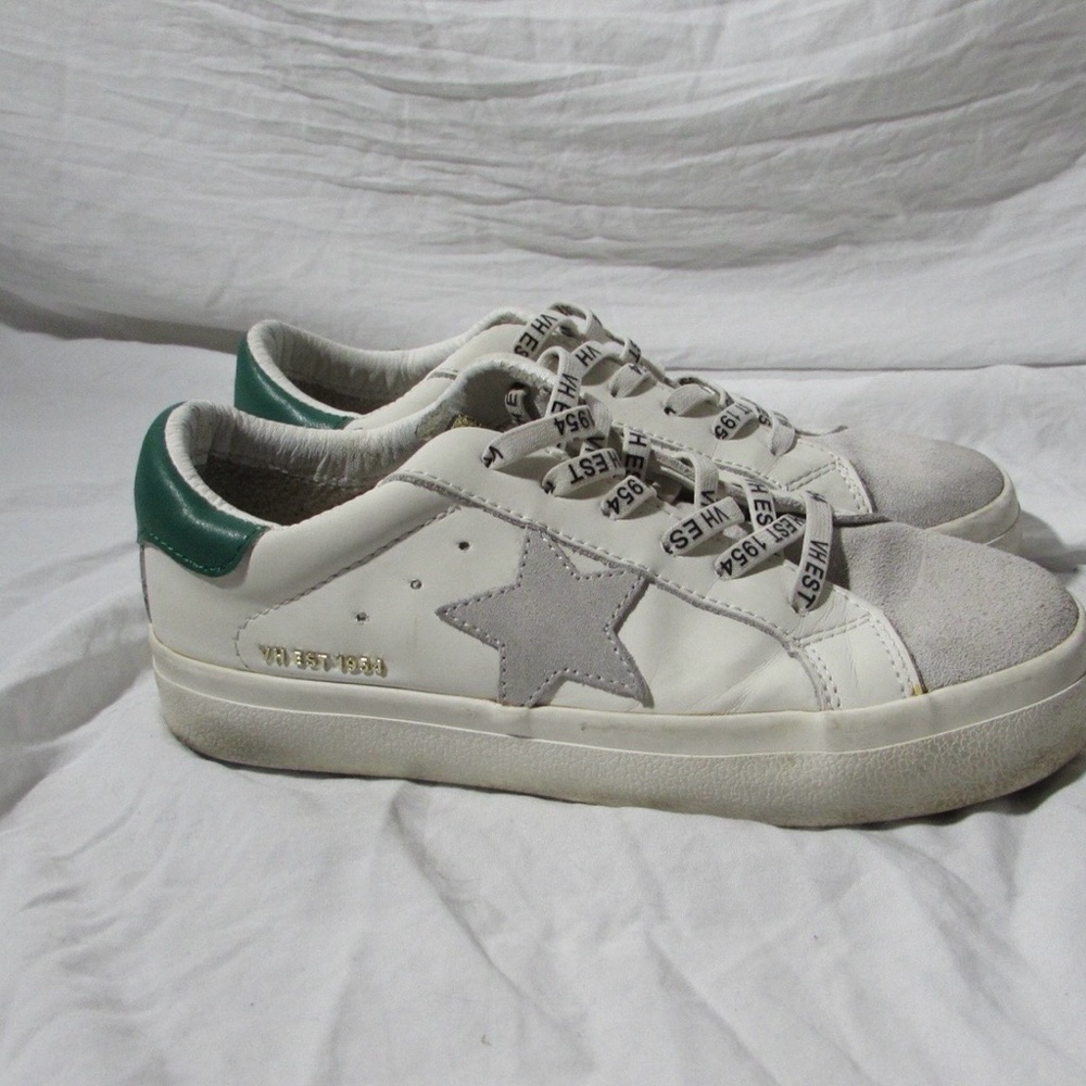 Vintage Havana White Sneakers with Green Accent - Picture 5 of 9